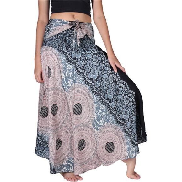 Long Skirts for Women Grey Floral - Picture 1 of 4